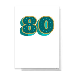 80 Dots Greetings Card