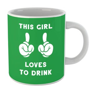 This Girl Loves To Drink Mug