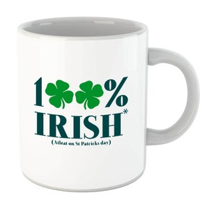 100% Irish* Mug