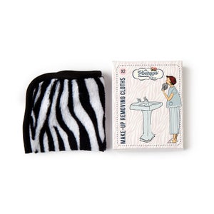 The Vintage Cosmetic Company Make Up Remover Cloths - Zebra