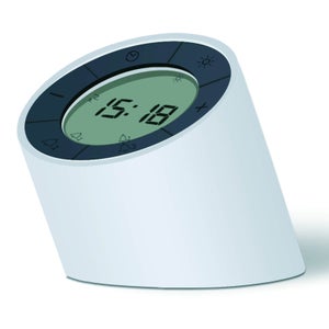 Gingko The Edge Light Alarm Clock - Cream/White