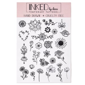 INKED by Dani Flower Child Temporary Tattoos