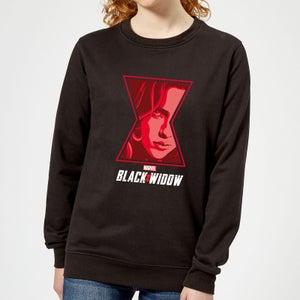 Black Widow Close Up Women's Sweatshirt - Black