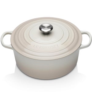 Le Creuset Signature Cast Iron Round Casserole Dish - 28cm - Meringue