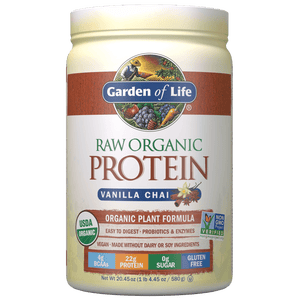 Raw Organic Proteinpulver - Vanille und Chai - 580g