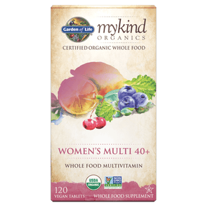 mykind Organics Women's 40 Multi 40 歲以上女性有機綜合維他命 - 120 錠