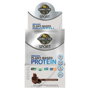Sport Organic Pflanzen-Basierendes Bio-Proteinpulver Schokolade - 12 Päckchen