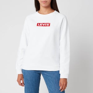 Levi's Women's Relaxed Graphic Crew Neck Sweatshirt - White