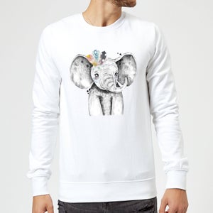 Indie Elephant Sweatshirt - White