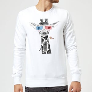 3D Giraffe Sweatshirt - White