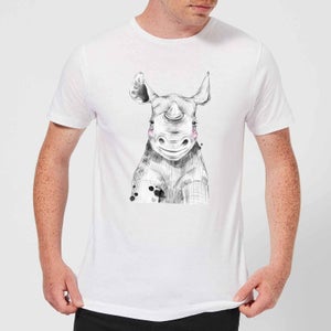 Blushed Rhino Men's T-Shirt - White