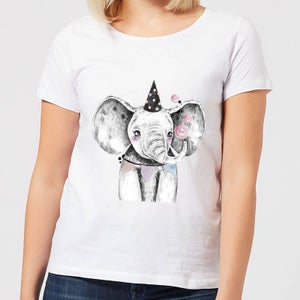 Party Elephant Women's T-Shirt - White