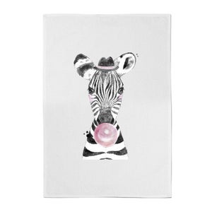 Bubblegum Zebra Cotton Tea Towel