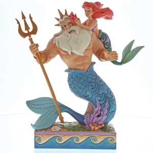 Disney Traditions Daddy's Little Princess - Ariel and Triton Figurine 25cm