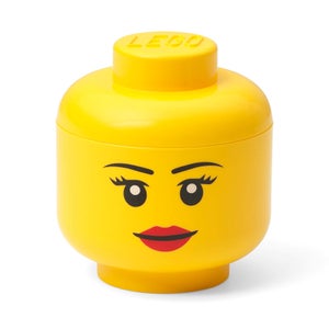 Mini-tête de rangement LEGO Fille (clin d'œil)