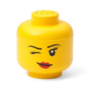 LEGO Aufbewahrungsbehälter - Kopf mit Zwinkerauge