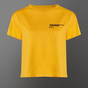 Star Wars The Falcon Women's Cropped T-Shirt - Mustard