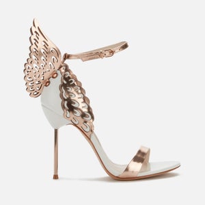 Sophia Webster Women's Evangeline Heeled Sandals - White/Rose Gold