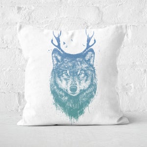 Deer Wolf Cushion Square Cushion