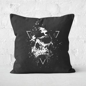 Skull X Black & White Cushion Square Cushion