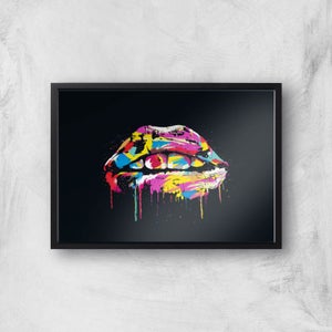 Colorful Lips Print Giclee Art Print