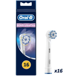 Oral-B Sensi Ultrathin Opzetborstel, Verpakking 16-Pak