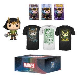 PX Previews Marvel Loki EXC Mystery Funko Pop! & Tee Bundle