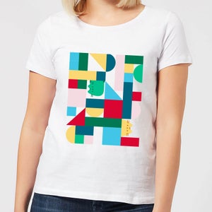 Pusheen Geometric Women's T-Shirt - White