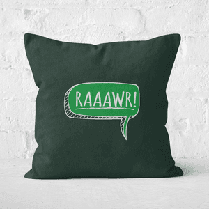 Raaawr Square Cushion