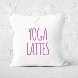 Yoga Lattes Square Cushion