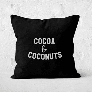 Cocoa And Coconuts Square Cushion