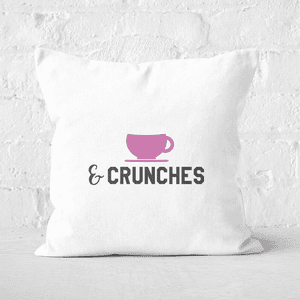 Coffee And Crunches Square Cushion