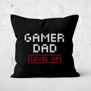 Gamer Dad Level Up Square Cushion