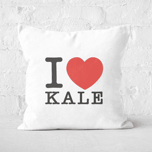 I Heart Kale Square Cushion