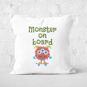 Monster On Board Square Cushion
