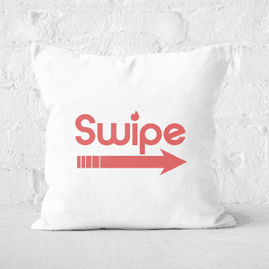 Swipe Right Square Cushion