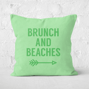 Brunch And Beaches Square Cushion