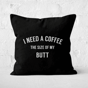Coffee Butt Square Cushion