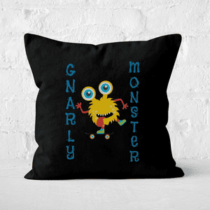 Gnarly Monster Square Cushion