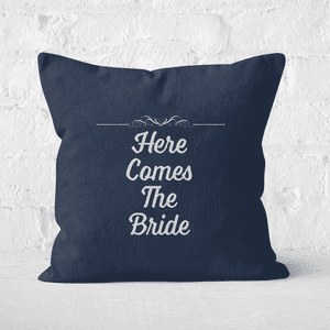 Here Comes The Bride Square Cushion
