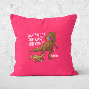 Dinosaur Unicorn Square Cushion