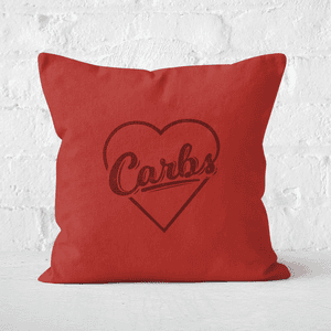 Love Carbs Square Cushion