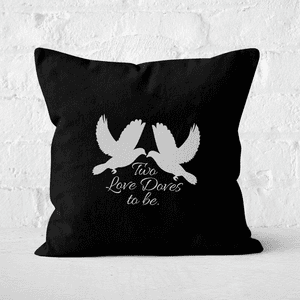 Two Love Doves Square Cushion