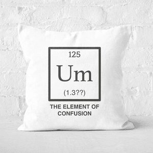 The Element Of Confusion Square Cushion