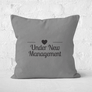 Under New Management Square Cushion