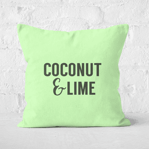 Coconut And Lime Square Cushion