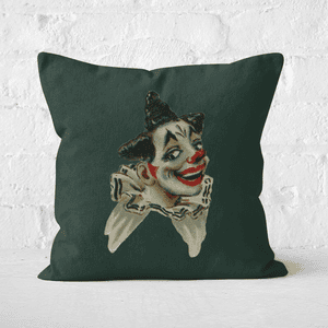 Pressed Flowers Happy Clown Square Cushion