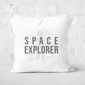 Space Explorer Schematic Square Cushion