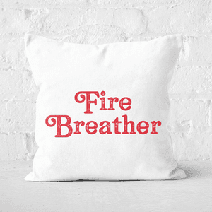 Pressed Flowers Fire Breather Square Cushion