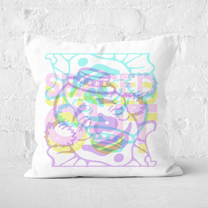 Pressed Flowers Spaced Out Square Cushion